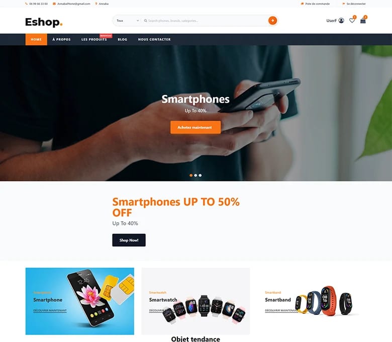 eShop - Ecommerce smartphone Store