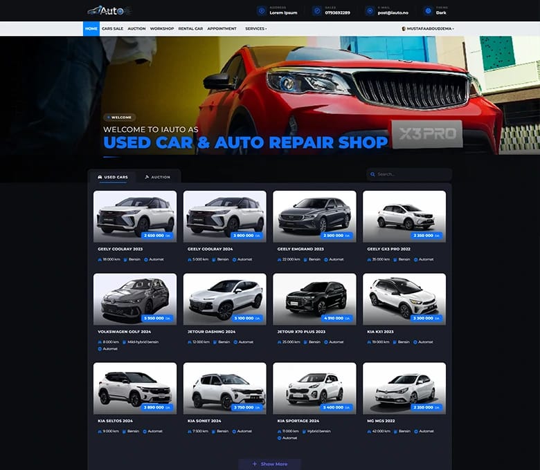 🚗 iAuto — Multi-Module Automotive SaaS Platform