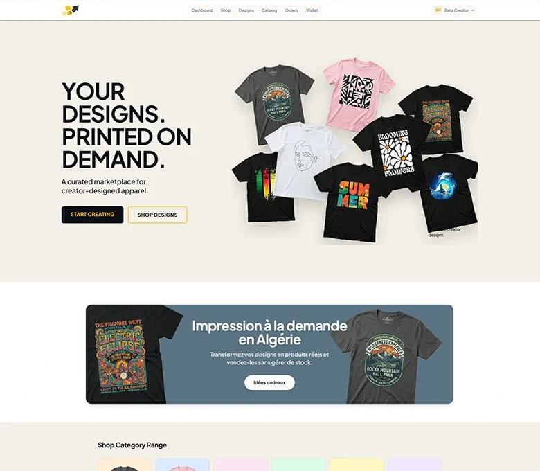 Printiha - Print on Demand Website